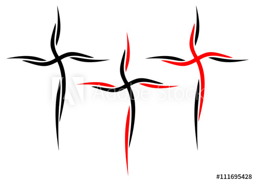 Cross Tattoo Vector 500x357 Cross Tattoo Vector
