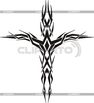 Tribal Cross Tattoo Stock Vector Graphics Cliparto 367x400 Tribal Cross Tattoo Stock Vector Graphics Cliparto