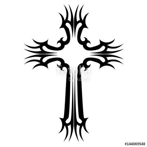Cross Tattoo Vector at Vectorified.com | Collection of Cross Tattoo ...