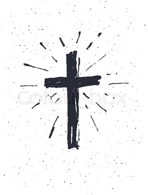 Hand Drawn Black Grunge Cross Icon, Stock Vector Colourbox 607x800 Hand Drawn Black Grunge Cross Icon, Stock Vector Colourbox