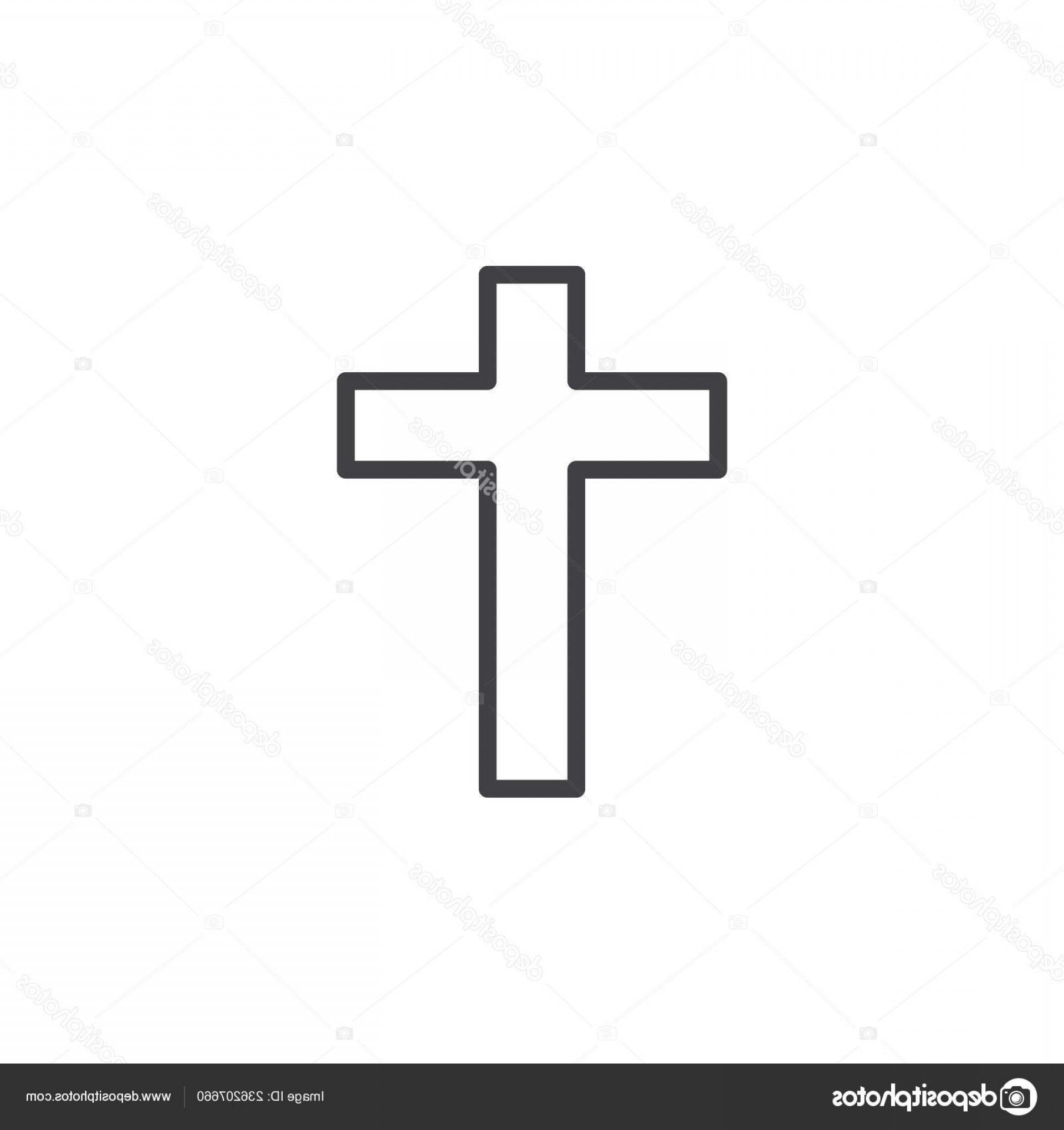 Stock Illustration Christian Cross Line Icon Outline Soidergi 1920x2040 Stock Illustration Christian Cross Line Icon Outline Soidergi
