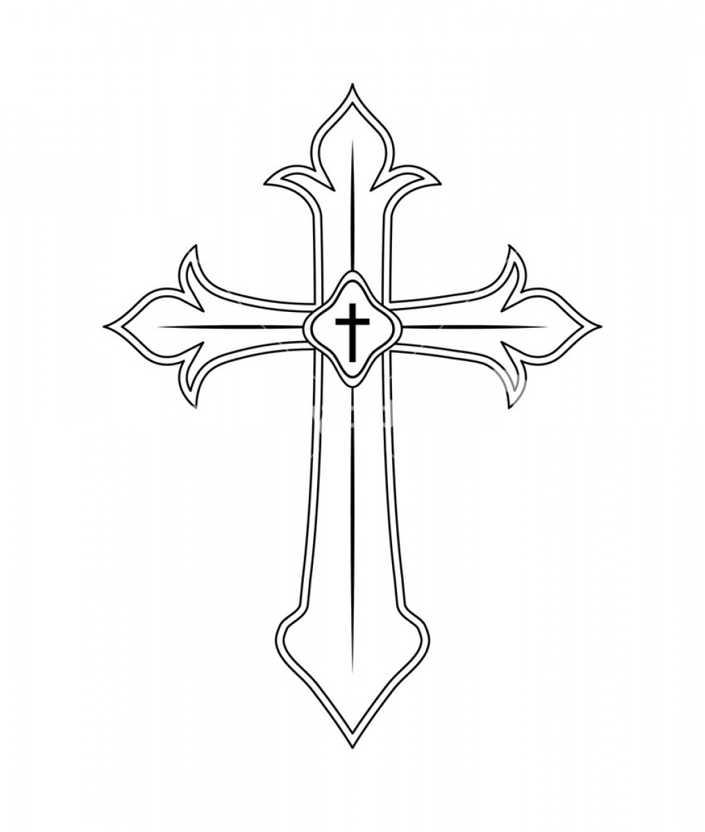 1016x1200 Catholic Cross Vector Cqrecords