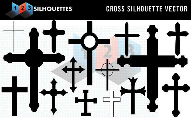 650x402 Free Cross Silhouettes For Spiritual Designsfree Vector Silhouette