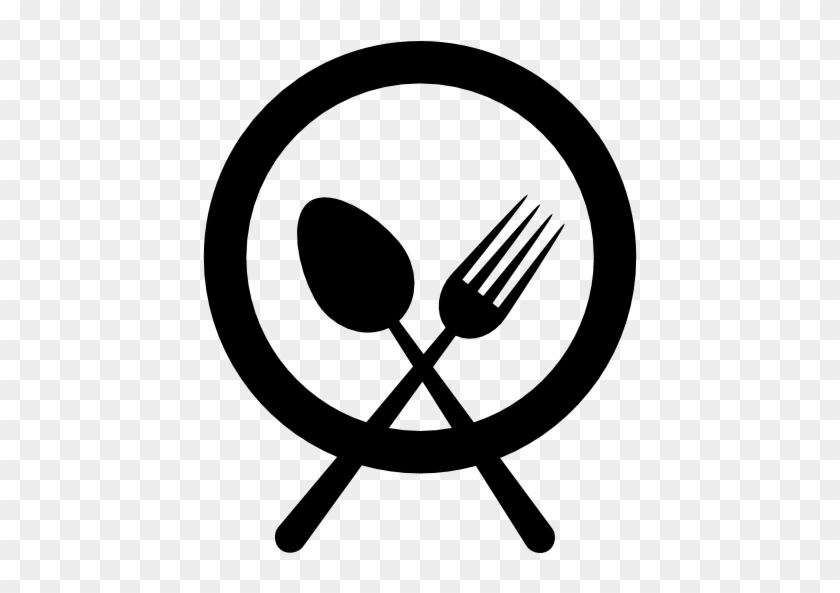 840x593 Plate With Fork And Knife Cross Vector