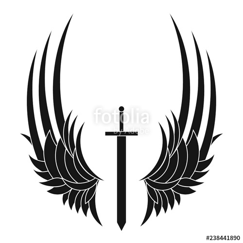 Cross With Wings Vector at Vectorified.com | Collection of Cross With ...