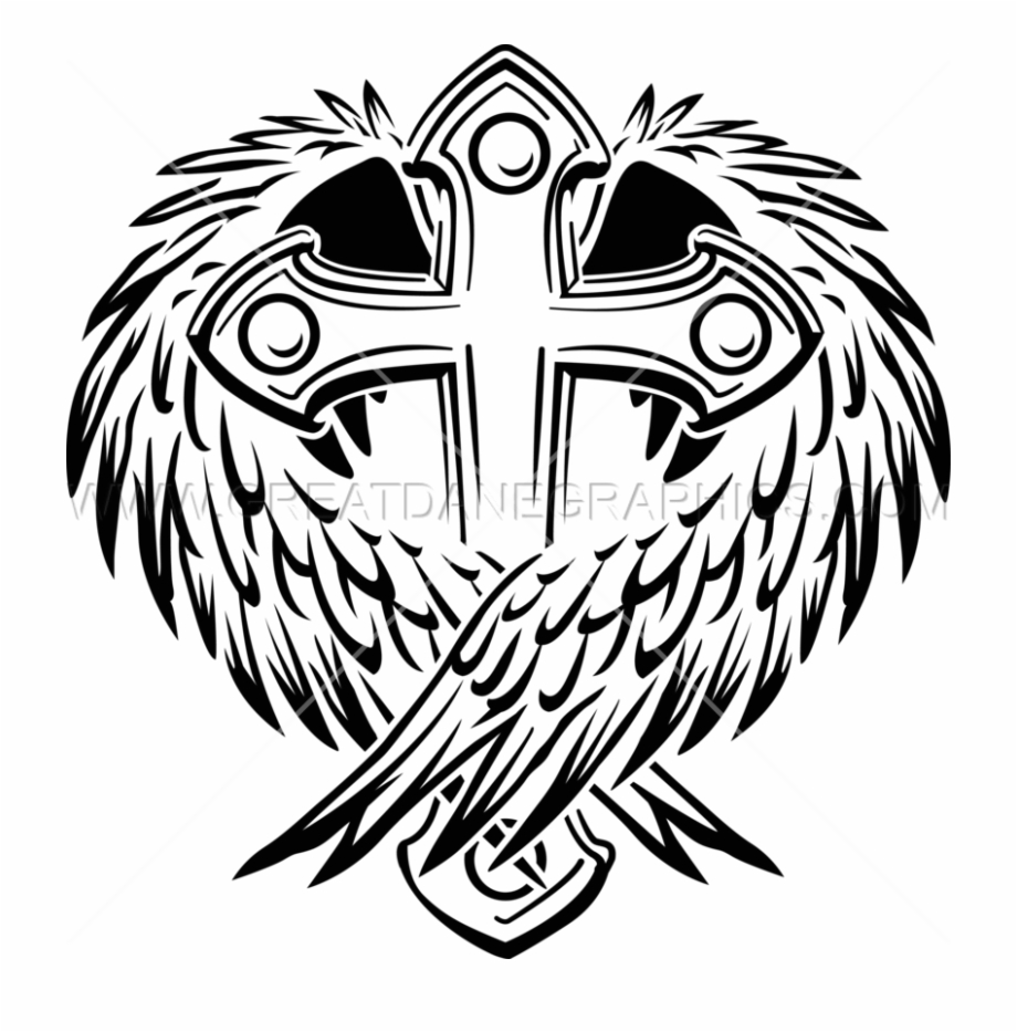 Cross With Wings Production Ready Artwork 920x933 Cross With Wings Production Ready Artwork