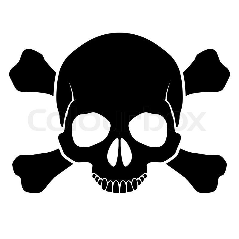800x800 Skull And Crossbones Stock Vector Colourbox