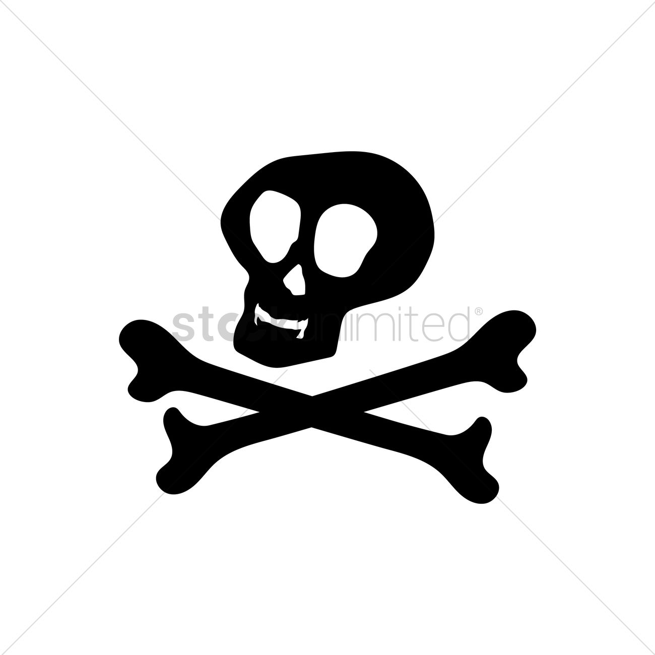 1300x1300 Skull And Crossbones Vector Image