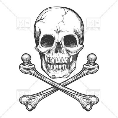 400x400 Skull And Crossbones For Tattoo Vector Image Of Signs, Symbols
