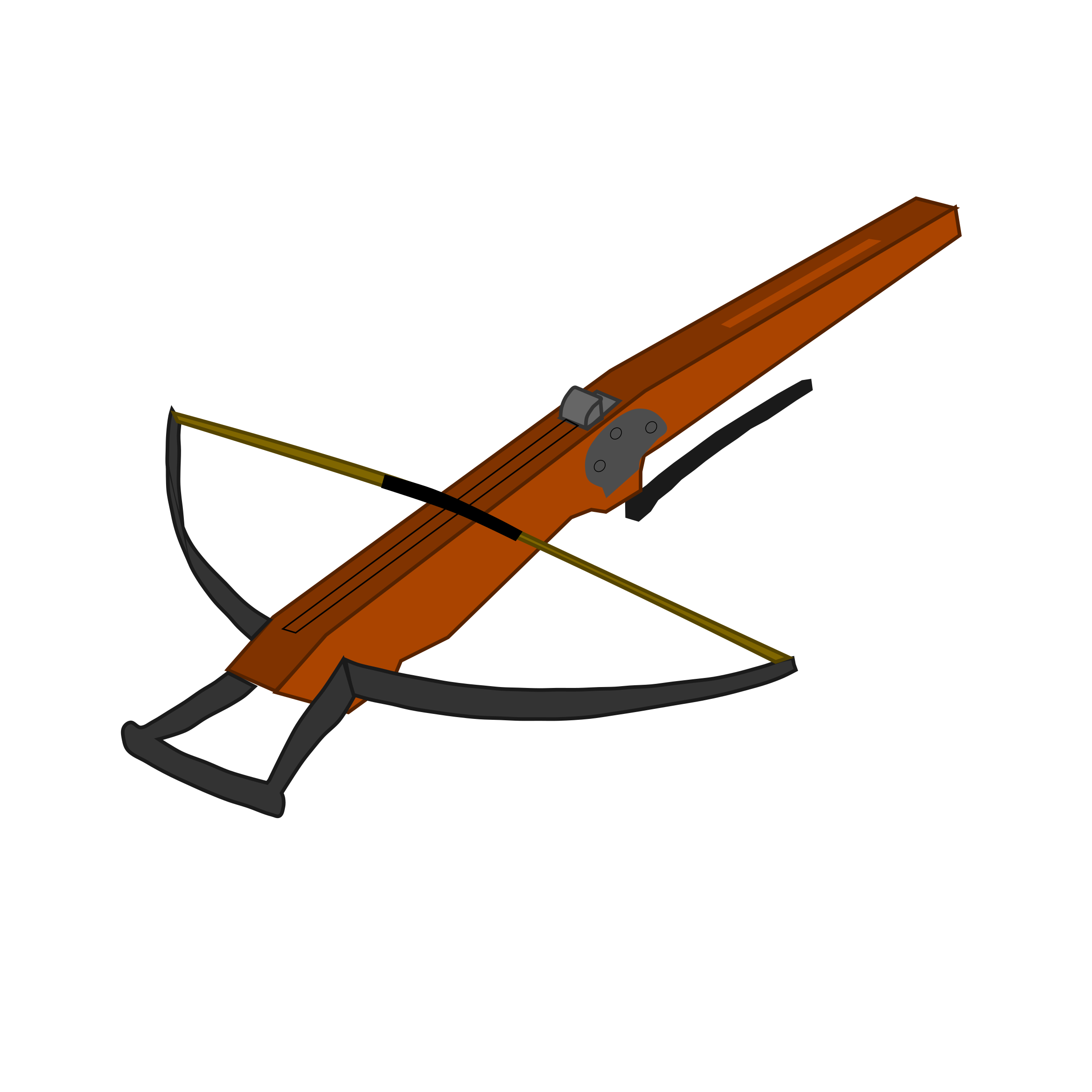 2400x2400 Crossbow Vector Clipart Image