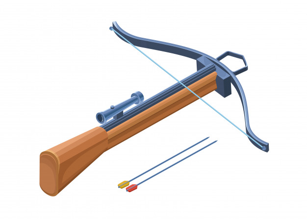 626x447 Crossbow Weapon Isolated With Bows Vector Premium Download