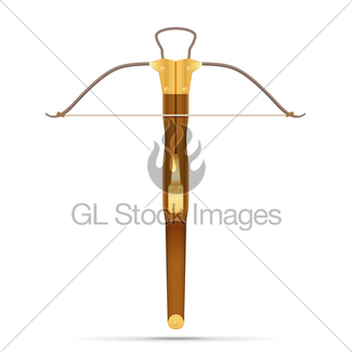 325x325 Battle Crossbow And Bow Medieval Stock Vector Illustration Gl