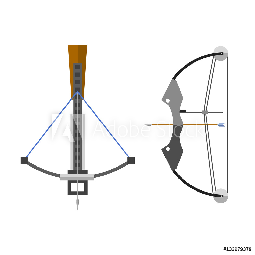 1000x1000 Photo Art Print Crossbow Arbalest Vector Illustration Europosters