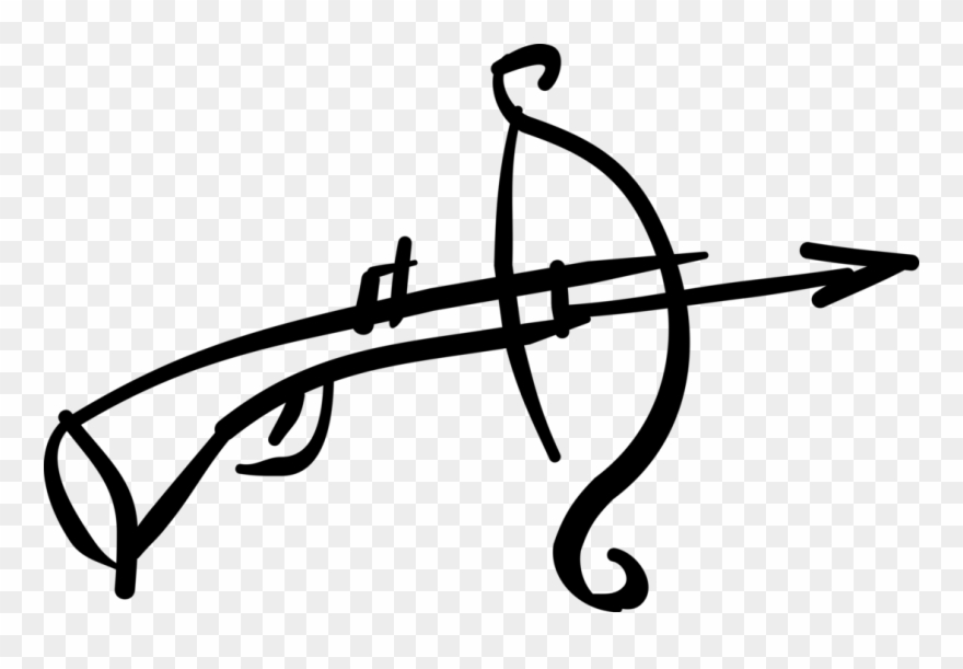 880x611 Vector Illustration Of Middle Ages Medieval Crossbow Clipart