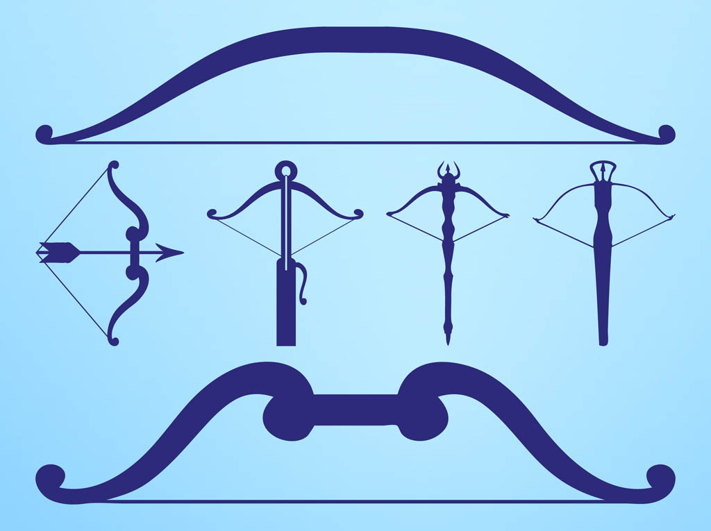 1024x765 Bows And Crossbows Vector Art Graphics