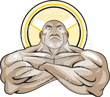 361x321 Muscle Man With Crossed Arms