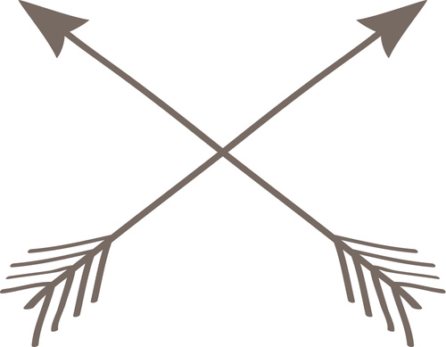 Crossed Arrows Vector Material Free Download 500x389 Crossed Arrows Vector Material Free Download