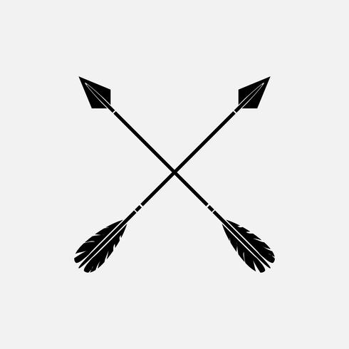 Black Stylish Crossed Arrow Vectors 490x490 Black Stylish Crossed Arrow Vectors