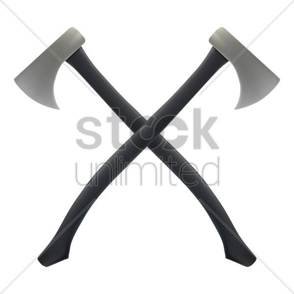 Crossed Axes Vector Image 600x600 Crossed Axes Vector Image