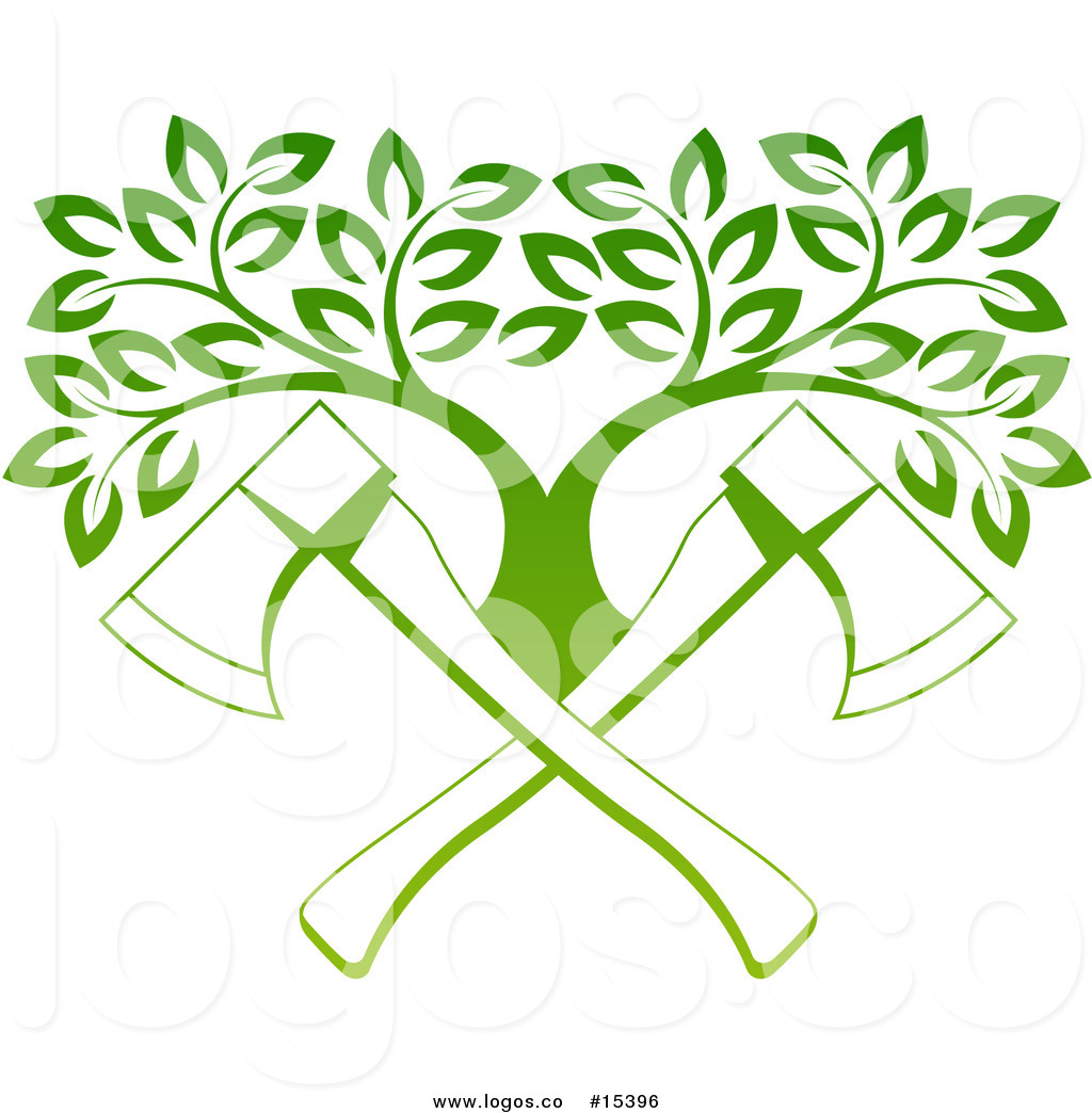 Royalty Free Vector Logo Of Crossed Axes Over A Tree 1024x1044 Royalty Free Vector Logo Of Crossed Axes Over A Tree