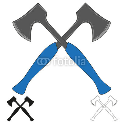 Set Of Crossed Ax Icon Crossed Axes Silhouette Vector 400x400 Set Of Crossed Ax Icon Crossed Axes Silhouette Vector