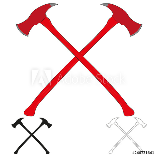 Set Of Crossed Firefighter Ax Icon Crossed Axes Silhouette 500x500 Set Of Crossed Firefighter Ax Icon Crossed Axes Silhouette