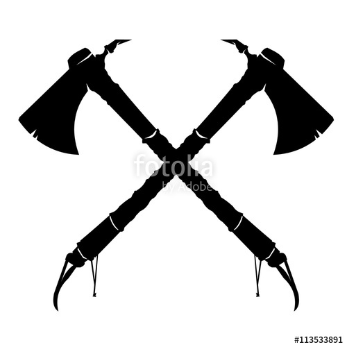 Vector Illustration Of Two Crossed American Indian Tomahawk Axes 500x500 Vector Illustration Of Two Crossed American Indian Tomahawk Axes