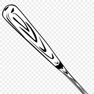 300x300 Black And White Crossed Baseball Bats Illustration Isolated On Bat