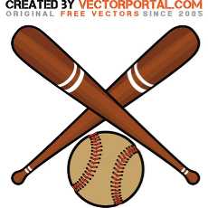 230x230 Vector Crossed Baseball Bats Free Vectors Downloads Found