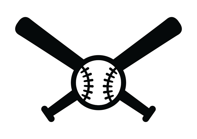 800x566 Baseball Vector Image
