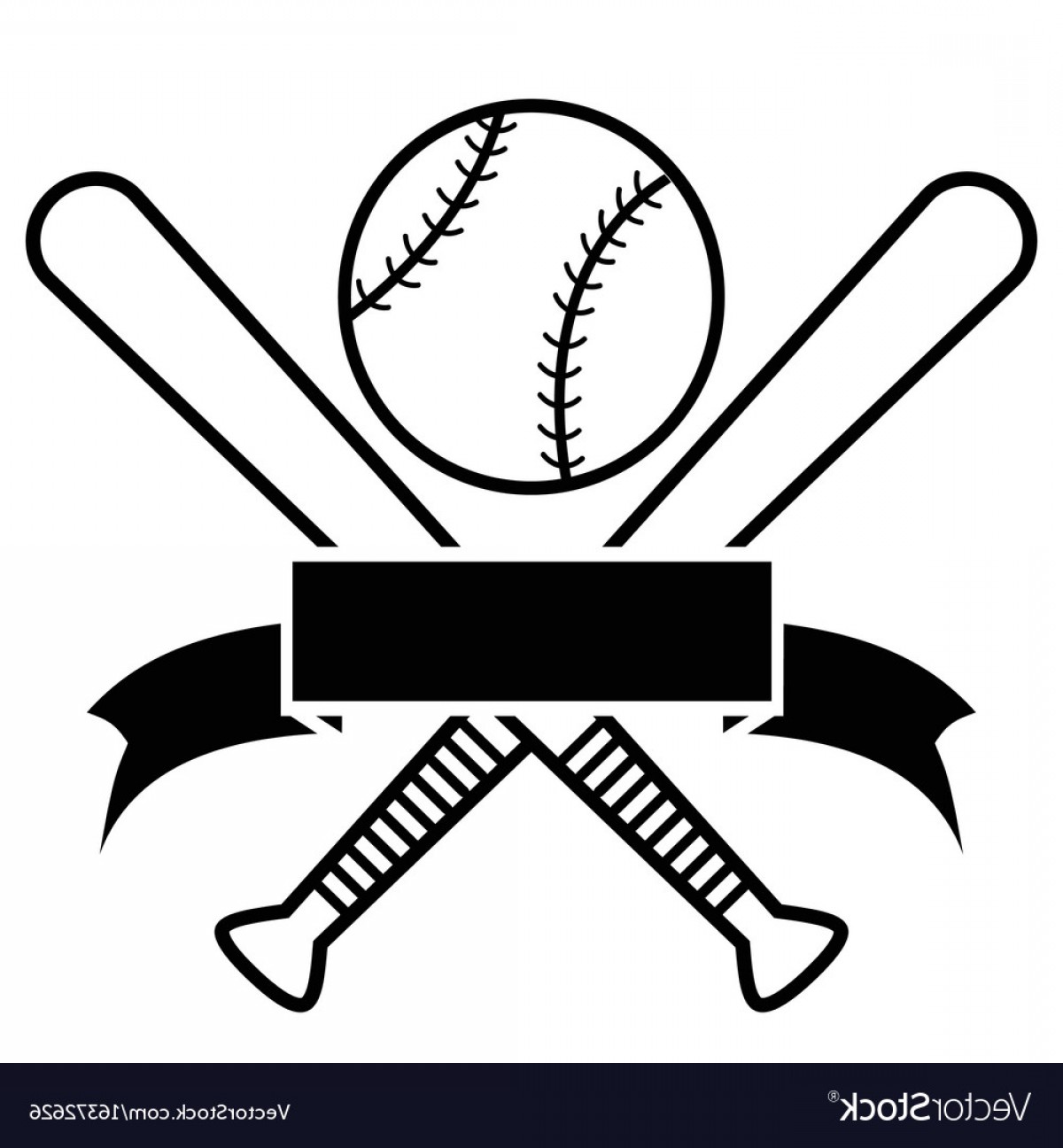 Crossed Baseball Bats And Ball With Banner Vector Handandbeak 1200x1296 Crossed Baseball Bats And Ball With Banner Vector Handandbeak