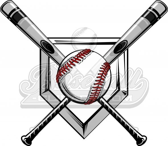 Crossed Baseball Bats Logo Baseball Bats Image With Baseball 590x513 Crossed Baseball Bats Logo Baseball Bats Image With Baseball