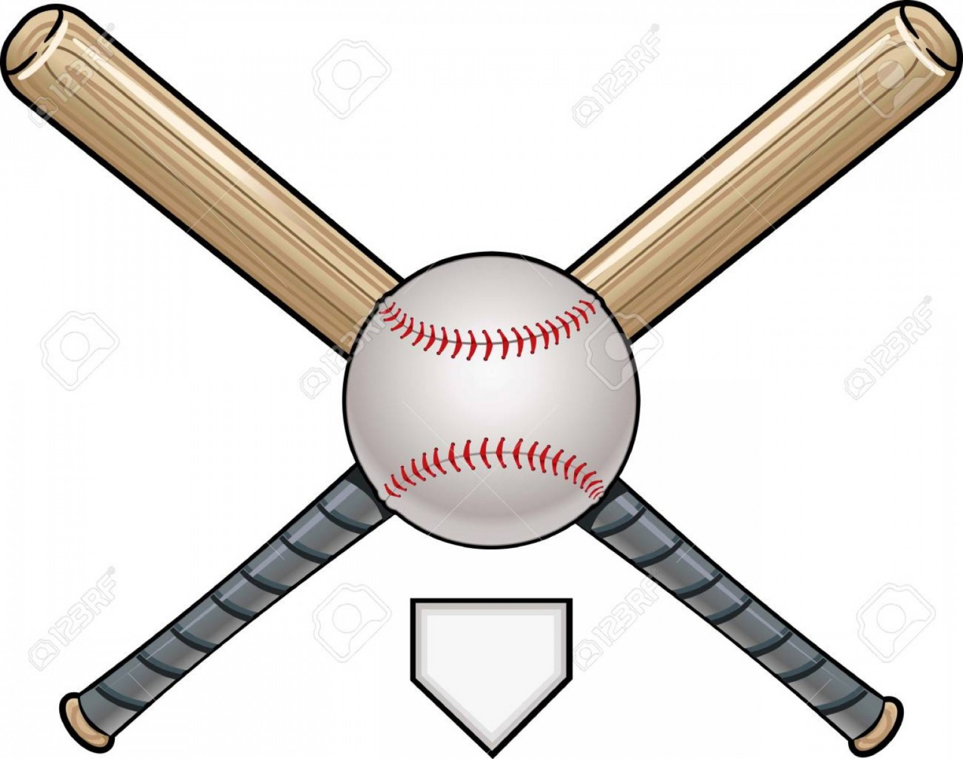 Photostock Vector Ball And Cross Bat Geekchicpro 1872x1476 Photostock Vector Ball And Cross Bat Geekchicpro