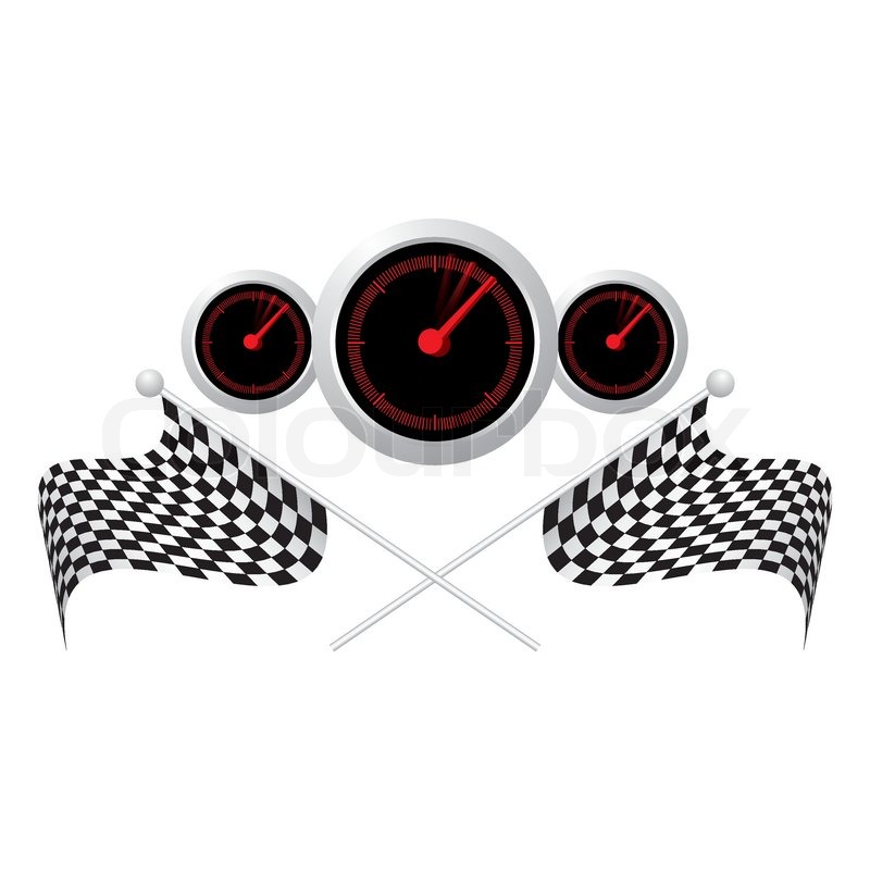 800x800 Two Crossed Checkered Flags Vector Stock Vector Colourbox