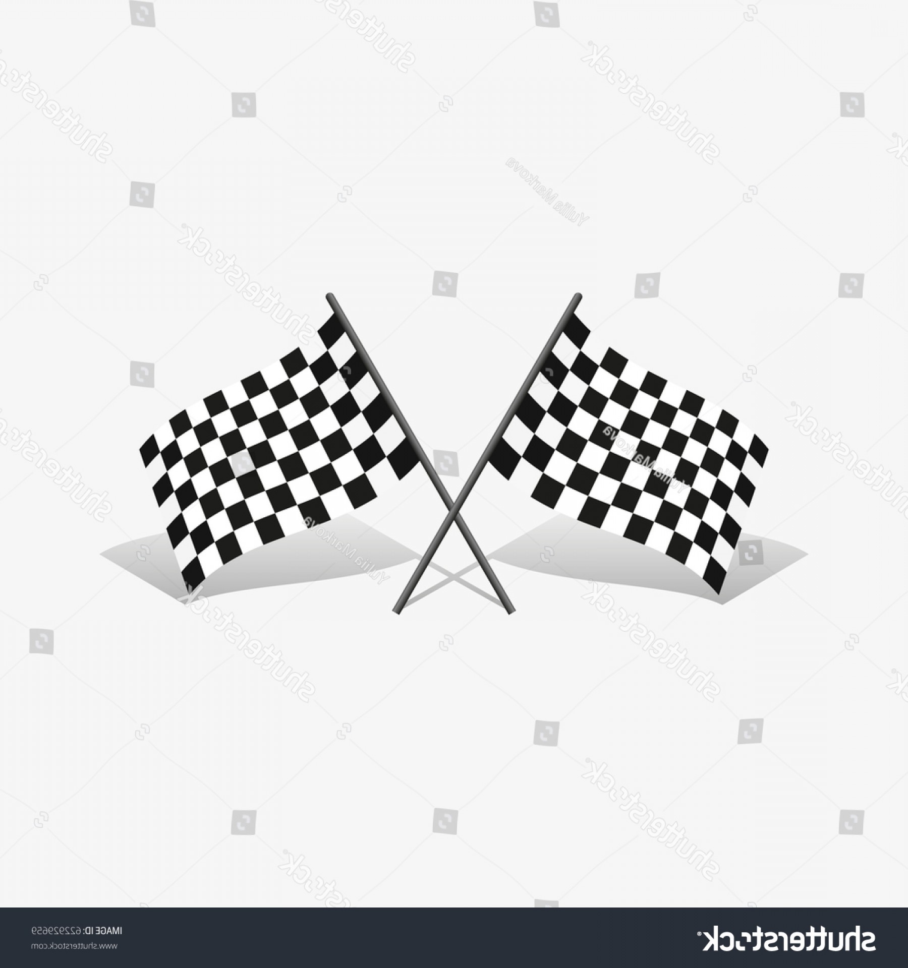1800x1920 Crossed Black White Checkered Flags Vector Catchsplace