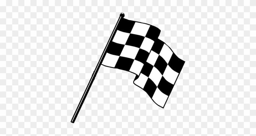 840x446 Crossed Checkered Flags Vector