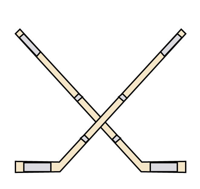 660x624 Crossed Hockey Sticks Vector Image Free Graphics Uihere