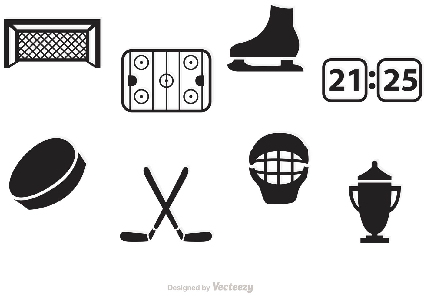 1400x980 Hockey Stick Free Vector Art