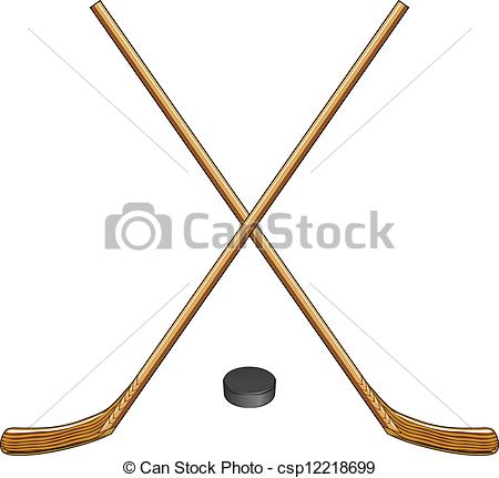 450x431 Real Crossed Ice Hockey Sticks Clipart