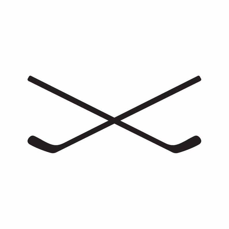 Crossed Hockey Sticks Instant Download Vector A Etsy. 