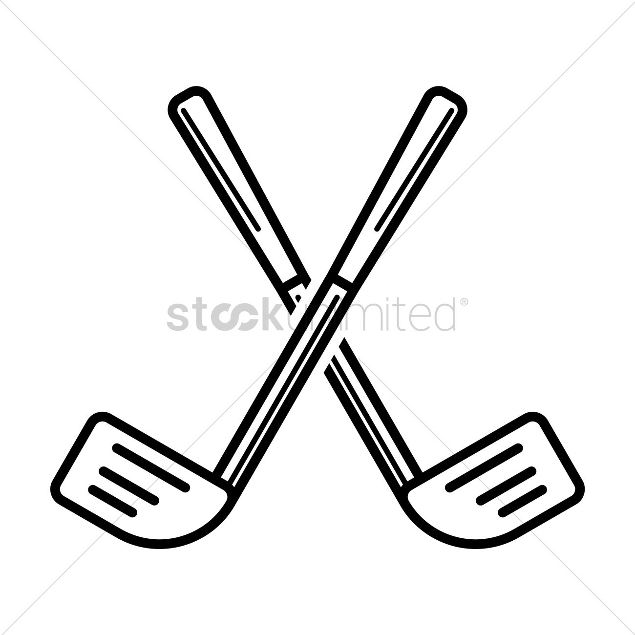 1300x1300 Crossed Hockey Sticks Vector Image