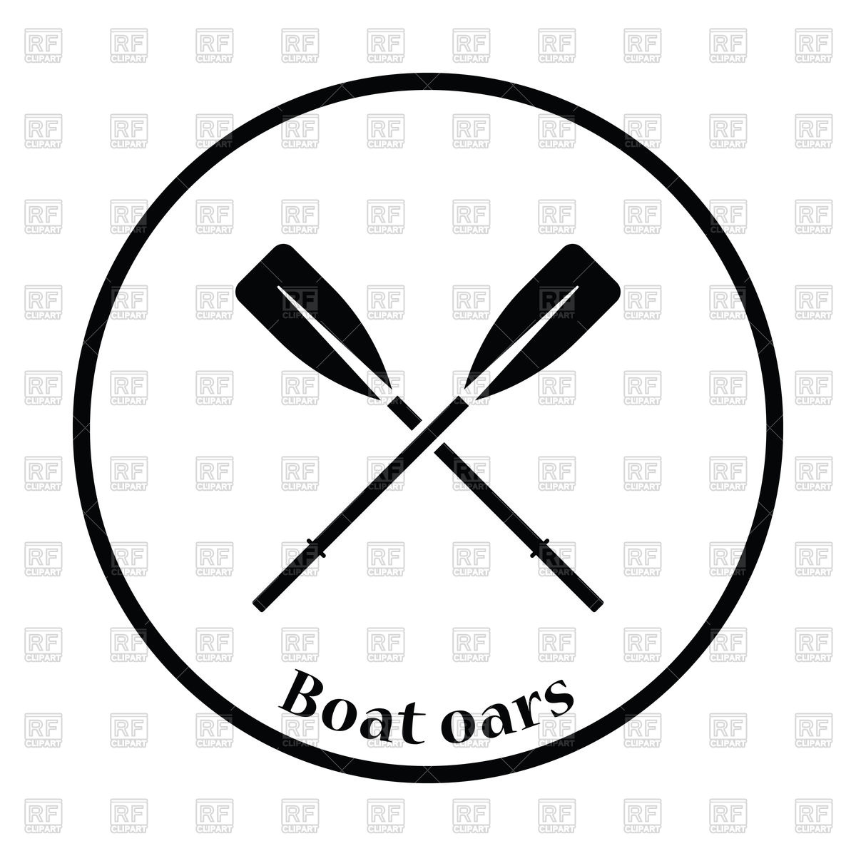 1200x1200 Icon Of Boat Oars Vector Image Of Signs, Symbols, Maps Angelp