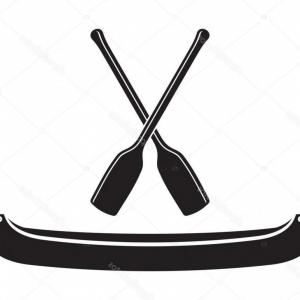 300x300 Photostock Vector Crossed Canoe Paddles Symbol Vector Savoyuptown