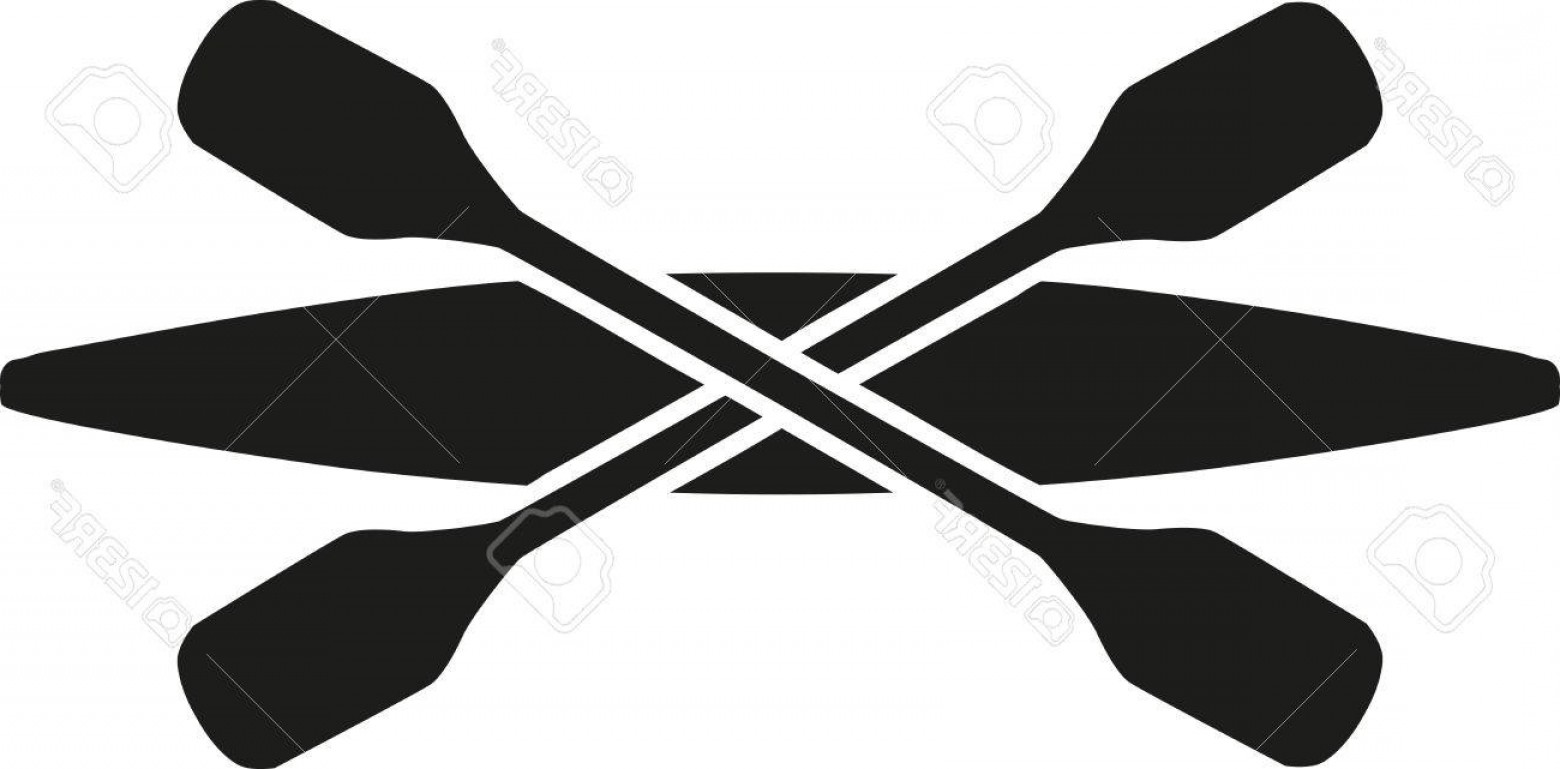 1560x769 Photostock Vector Kayak With Crossed Paddles Soidergi