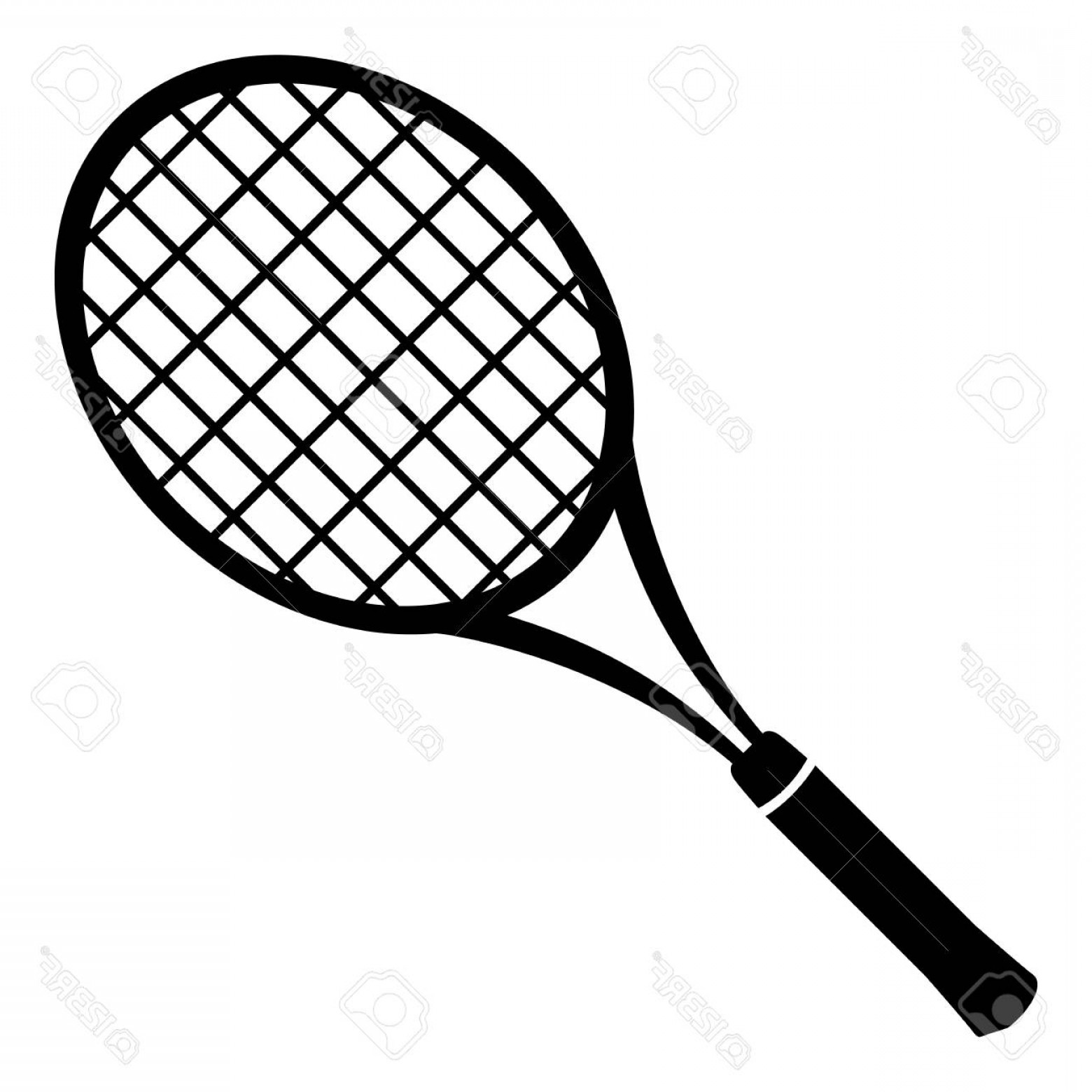 Crossed Tennis Rackets Vector at Vectorified.com | Collection of