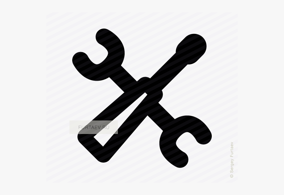 920x633 Vector Icon Of Crossed Screwdriver And Wrench