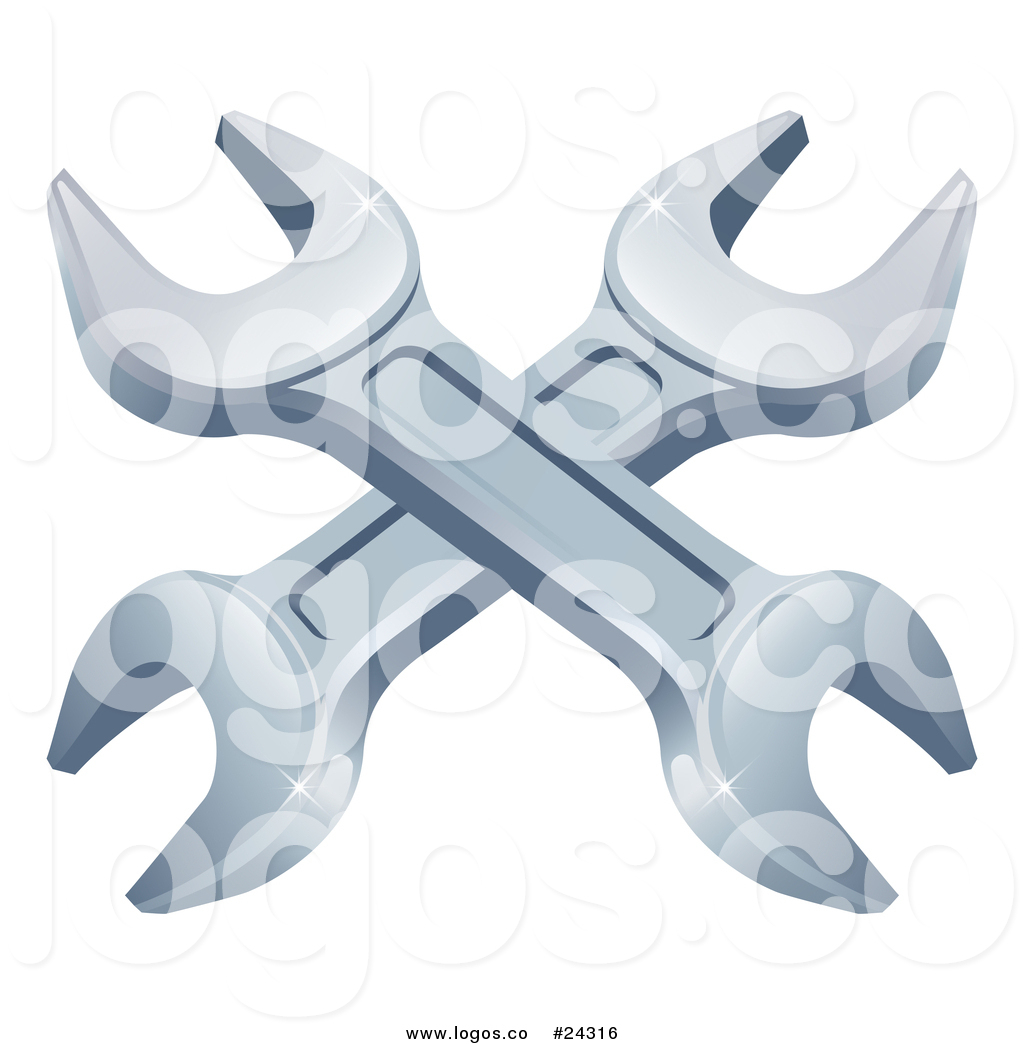 1024x1044 Vector Logo Of Crossed Spanner Wrenches
