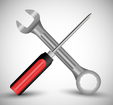 394x368 Wrench Free Vector Download