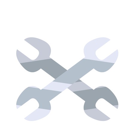 450x450 Crossed Wrenches Tool Vector Illustration Design Image Royalty