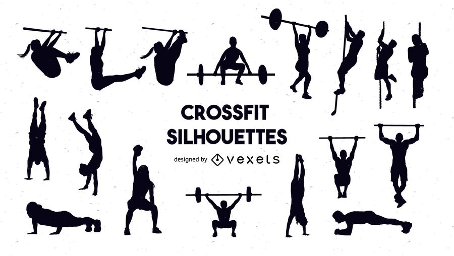900x508 Crossfit Silhouette Set
